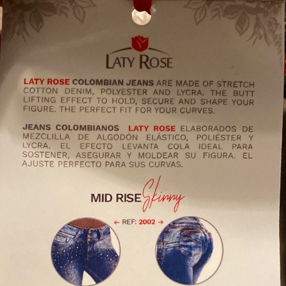 SOLD✨Katy Rose•Mid Rise Colombian Skinny Jeans•Blue•Size 3✨ - Picture 3 of 9